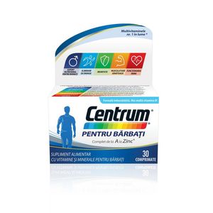 Multivitamine pentru barbati Centrum A-Zinc, 30 comprimate