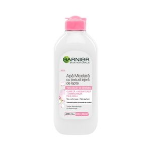 Apa micelara Garnier Milky pentru ten uscat si sensibil, 400 ml