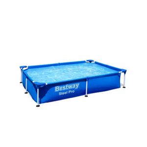 Piscina Bestway Steel Pro, 221 x 150 x 43 cm, albastru