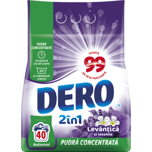 Detergent automat Dero 2in1 Levantica, 40 spalari, 3 kg