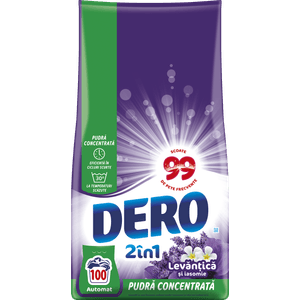 Detergent automat Dero 2in1 Levantica, 100 spalari, 7.5 kg