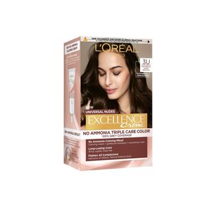 Vopsea de par L'Oreal Universal Nudes Excellence Creme, 3U Universal Dark Brown, 192 ml