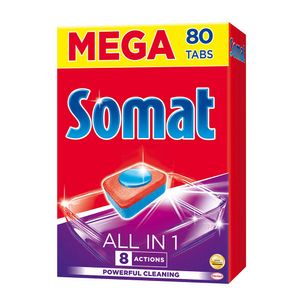 Detergent automat de vase Somat All in 1, 80 tablete