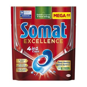 Detergent pentru masina de spalat vase Somat Excellence, 48 capsule