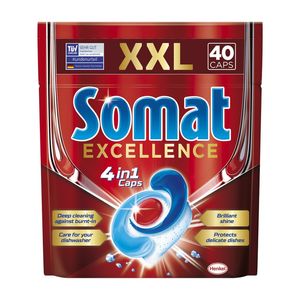 Detergent pentru masina de spalat vase Somat Excellence, 40 capsule