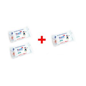 Pachet Promo servetele antibacteriene Kids 15 buc 2+1, Touch