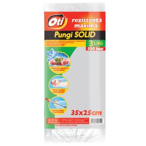 Pungi alimentare Oti Solid 3L, 100 buc