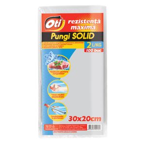 Pungi alimentare Oti Solid 2L, 100 buc