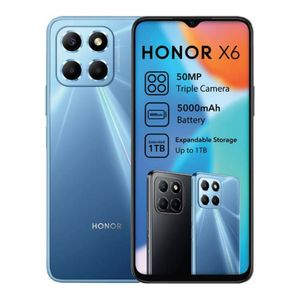 Telefon mobil Honor X6, 64GB, 4GB RAM, 5000 mAh, albastru