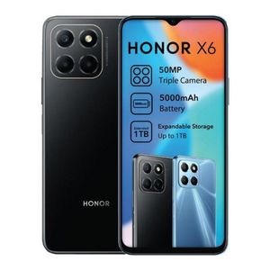 Telefon mobil Honor X6, 64GB, 4GB RAM, 5000 mAh, negru