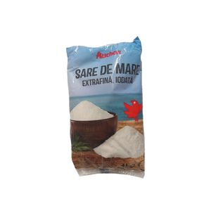 Sare de mare Auchan extrafina, iodata 1 kg