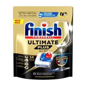 Detergent capsule pentru masina de spalat vase Finish Ultimate Plus, 54 spalari