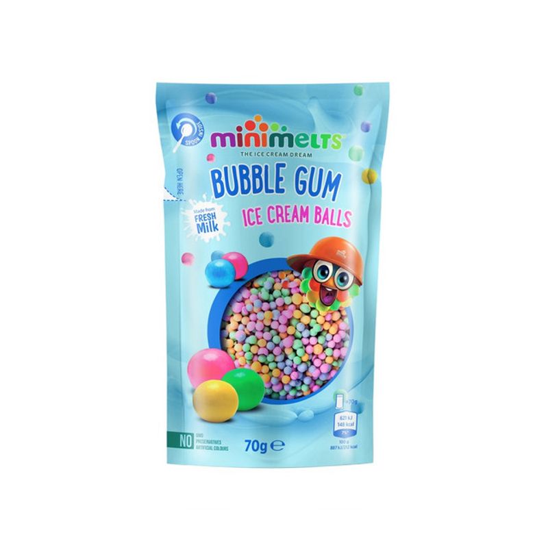 bilute-de-inghetata-minimelts-bubble-gum-70-g