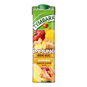 Bautura necarbogazoasa Tymbark Immuno cu mar, lamaie, dovleac si ghimbir, 1 l