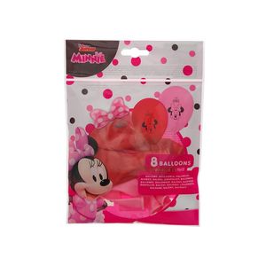 Set 8 baloane Minnie, pentru petrecere copii Procos, 28 cm