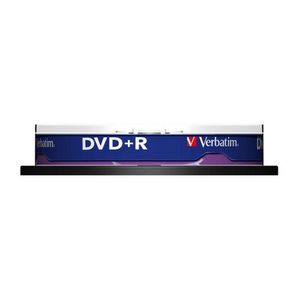 DVD+R Verbatim Sprindle, 16X, 4.7 GB, 10 bucati