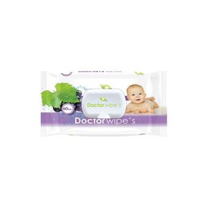 Servetele umede bebelusi Doctor Wipe's Grape, 60 bucati