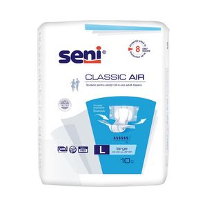 Scutece pentru adulti Seni Classic Air, marimea L, 10 bucati