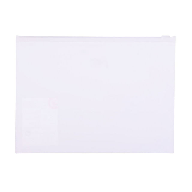 Mapa tip folder A5 cu fermoar Auchan, din plastic