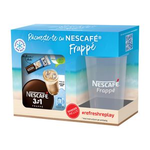 Cafea solubila Nescafe Frappe, 24 plicuri + shaker