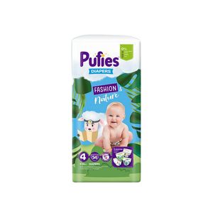 Scutece Pufies Fashion & Nature, marimea 4, 9 - 14 kg, 54 bucati