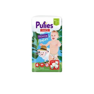 Scutece Chilotel Pufies Fashion & Nature, marimea 4, 9 - 15 kg, 44 bucati