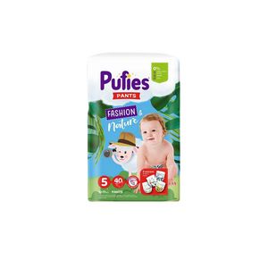 Scutece Chilotel Pufies Fashion & Nature, marimea 5, 12 - 17 kg, 40 bucati