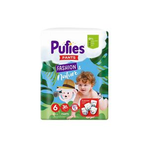 Scutece Chilotel Pufies Fashion & Nature, marimea 6, 15+ kg, 36 bucati