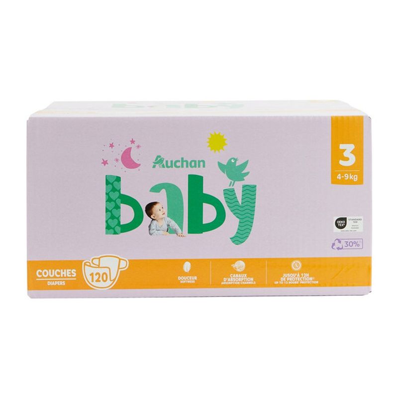 scutece-auchan-baby-marimea-3-4-9-kg-120-bucati