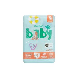 Scutece Chilotel pentru inot Auchan Baby, marimea S, 6 - 12 kg, 11 bucati