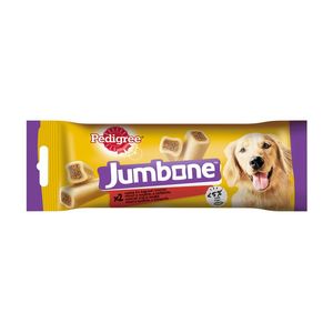 Batoane pentru caini de talie medie Pedigree Jumbone, cu aroma de vita si pasare, 2 x 90 g