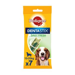 Batoane dentare pentru caini de talie medie Pedigree DentaStix, cu eucalipt, 180 g