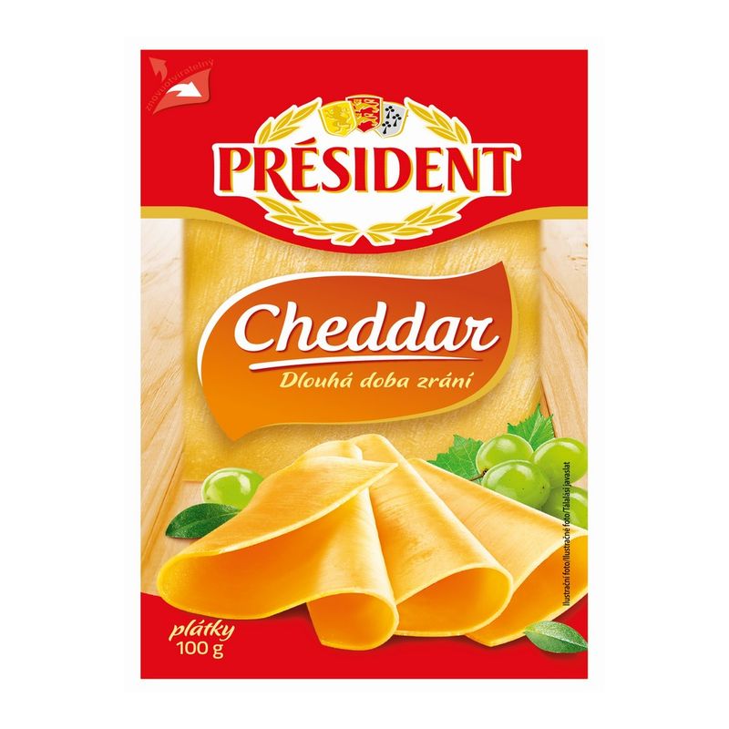 President-Cheddar-felii-100g-Front