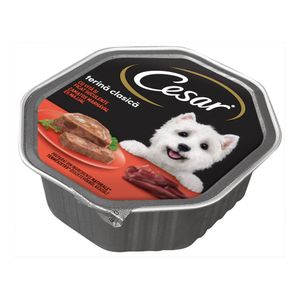 Hrana umeda pentru caini adulti Cesar, pate cu vita si ficat, 150 g