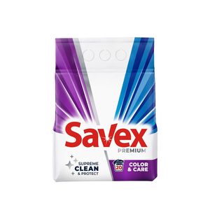 Detergent pudra Savex Premium Color & Care, 2 kg