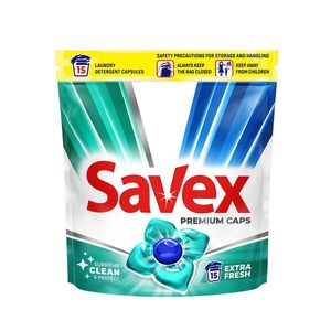 Detergent capsule Savex Premium Caps Extra Fresh, 15 spalari