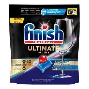 Detergent capsule pentru masina de spalat vase Finish Ultimate, 60 bucati