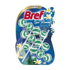 Odorizant toaleta Bref Wellness Serenity, 3 x 50 g