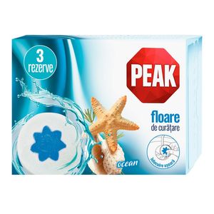 Rezerve odorizant solid pentru toaleta Peak Ocean, 3 x 45 g