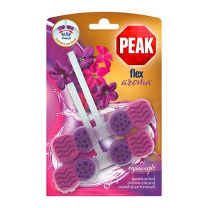 Odorizant solid pentru toaleta Peak Flex Aroma cu parfum de regina noptii, 2 x 48 g