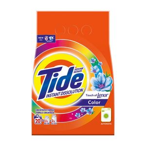 Detergent pudra automat Tide Touch Of Lenor Color, 20 spalari, 1.5 kg