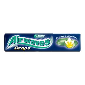Bomboane cu arome de mentol si eucalipt Airwaves Drops, 8 bucati, 33.5 g