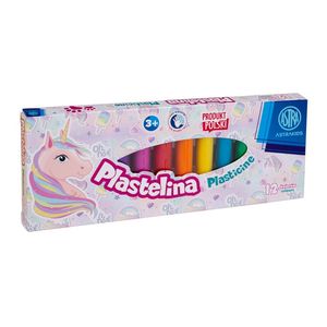Plastilina Astra Unicorn, 12 culori