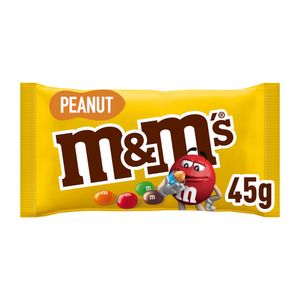 Bomboane cu arahide invelite in ciocolata cu lapte M&M's Peanut, 45 g