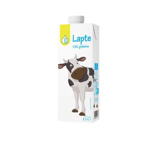 Lapte de consum semidegresat Pouce, 1.5% grasime, 1 l