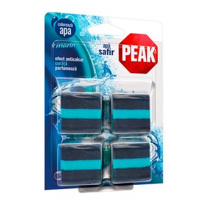 Odorizant tablete pentru bazin toaleta Peak Apa Safir, 4 x 50 g