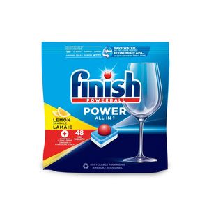 Detergent vase Finish All in One Max 48 de tablete, aroma de lamaie, pentru masina de spalat vase