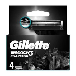 Rezerve aparat de ras Gillete Match 3 Charcoal, 3 lame, 4 bucati