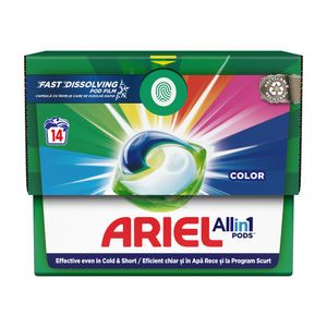 Detergent capsule Ariel Allin1 PODS Color, 14 spalari