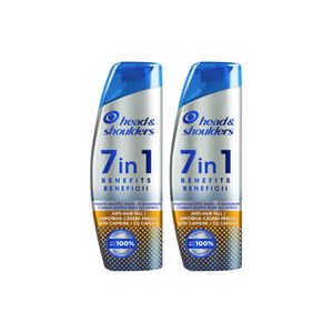 Pachet promo: Sampon 7 in 1 anti-matreata Head & Shoulders, impotriva caderii parului, 2 x 270 ml
